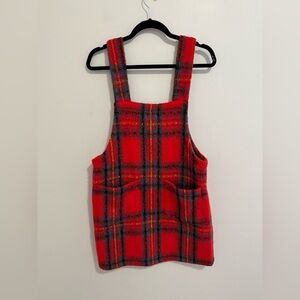 Judith March Plaid Bib Dress
